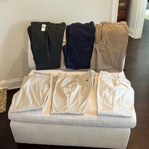 Lot of 5 36x34 (1) Express, (2) Van Heusen, (2) Buttoned Down, (1) Good Threads